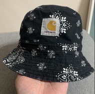 21SS Carhartt WIP BANDANA BUCKET HAT 雙面 漁夫帽 黑色 變形蟲