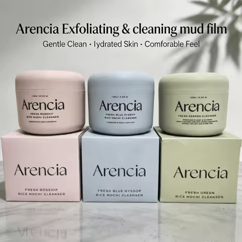 Arencia Fresh Green Rice Mochi Cleanser 120g Easily Emulsifies Makeup and Excess Oil Deep Cleanses W