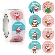 500 sheets/roll Christmas Day Sticker Gift Wrapping Seal Label