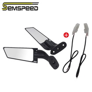 เลนส์ดูข้างแบบปรับแต่งได้สำหรับ Yamaha R1 R3 R6 R25 R15V3 กระจกมองหลังแบบมีพัดลม ครอบลม ชิ้นส่วนอะไห