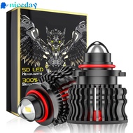 [NICEDAY]4Pcs Projector Lens Fog Light Lamp Headlight Bulbs H10 9005 9006 LED headlights