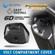 KNO Nmax V3 Turbo Volt Compartment Cover Snap Lock Quick-Access 6D Carbon Side Pocket Cover