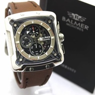 Original Balmer 7982 Cronograp Watch, Official Guarantee - Original Watch, Brown Strap