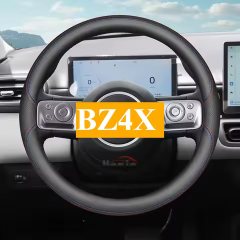 Leather Car Steering Wheel Cover for Toyota Bz4x 2024 2025 2026 Accessories