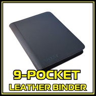 QAT Premium Leather 9-Pocket Binder (Pokémon, MTG, One Piece, Lorcana – 360 Cards)