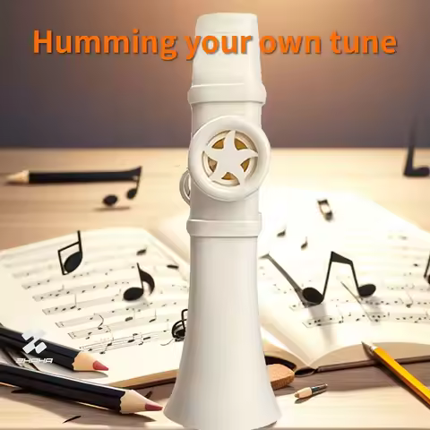Portable Design Professional Kazoo Plastic Body Dudu Mouthpiece Saxophone Style Instrument Compact S