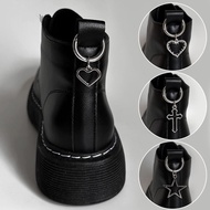 1 Pairs Metal Chain Shoe Pendant Martin Boots Shoes Buckles Chains Accessories Punk Y2K