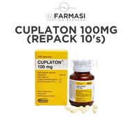 Cuplaton Dimethicone 100mg 10's (Repack) Capsules - Ubat Angin Senak Bentuk Telur Cicak Warna Putih