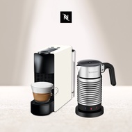 Nespresso 膠囊咖啡機 Essenza Mini白+Aero4全自動奶泡機