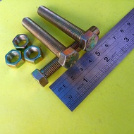 YELLOW BOLT NUT M10 X 60 BMK M10 X 60/ YELLOW M10X60 BOLT/ M10 BOLT/ 14 KEY BOLT/ 14 6CM LENGTH/
