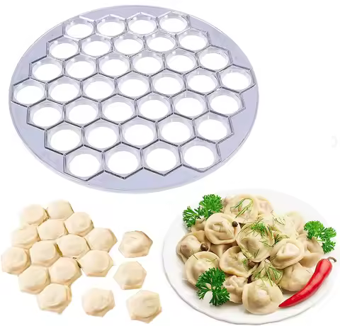 37 Holes Aluminum Dumpling Mold Ravioli Maker Russian Pelmeni Maker Dumpling Machine Ravioli Cutter