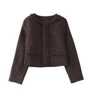 Classic Tassel Detailing Biker Jacket Short Length Street Style Long Sleeve Spring Season for 18-24