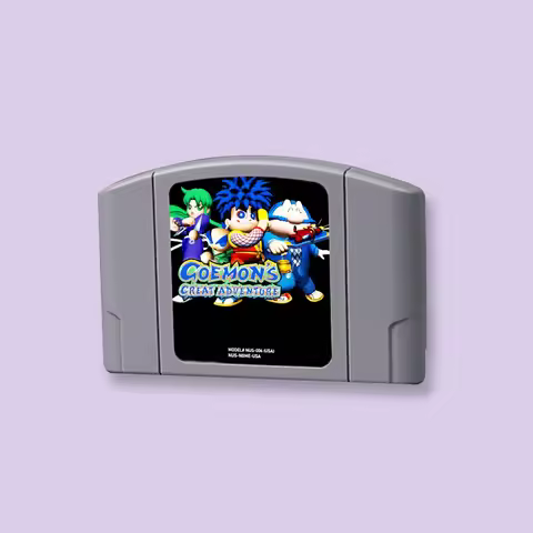Link 004 For N64 Game Cartridge Goemon's Great Adventure USA NTSC & EUR PAL Version for Nintendo 64 