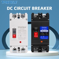 TAXNELE DC MCCB 2P 250A 600V 1000V DC Solar Molded Case Circuit Breaker Overload Protect Solar PV