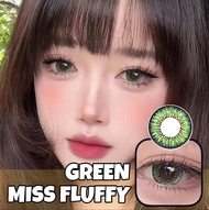 ( Power 0 ) BIGEYE 20MM I.Fairy Miss Fluffy Grey Violet Green KOREAN COLOR CONTACT LENS ifairy 99len