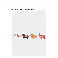 TOUHAO Handmade New Year Good Luck Pony Brooch Metal Cartoon Accessories Coat Decoration Year of the