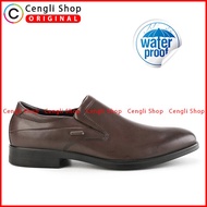 SEPATU FORMAL HUSH PUPPIES PRIA ORIGINAL PANTOFEL KULIT COKLAT HM003