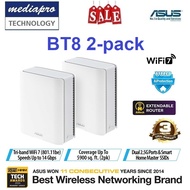 ASUS ZenWiFi BT8 Tri-band WiFi 7 Mesh 14 Gbps 5900 sq.ft (2pk) Dual 2.5G Ports Security and Parental