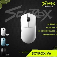DL Scyrox V6 / V-6 Ultra Lightweight Gaming Mouse PAW-3950 8K Polling Rate