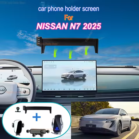 Car Phone Holder 15.6" Screen Base Special Mounts For Nissan N7 2025 Strong Stand 15W Wireless Charg