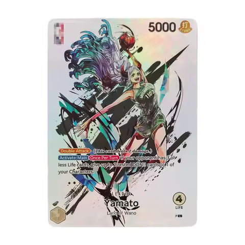 One Piece Yamato Leader Card English Version Holographic Foil Texture Perfect Condition DIY Premium 