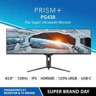 PRISM+ PG438 120Hz 1ms HDR600 Super Ultrawide DFHD 32:9 [3840 x 1080] Adaptive-sync Gaming Monitor