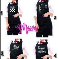 All-round Chef Apron Chef Motif Apron Cool Cooking Apron/ Cafe Apron