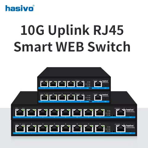 4 or 8 Port Web Managed 2.5Gps PoE Or None PoE Switch +2*10Gps RJ45 Uplink