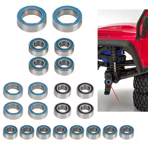 RC Bearing Kit Stainless Steel Ball Bearings Accessories for Traxxas TRX4M 1/18 RC Crawler Car Upgra