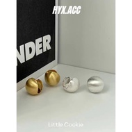 Women's Earrings Korean Style Matte Ball Earrings Loop Earrings