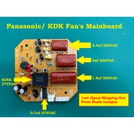 1.8uf 500vac, 2.4uf 250vac, 5uf 250vac, 0.1uf 275vac, 0.82uf 275vac (5pcs/ set) Panasonic/ KDK Conde