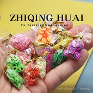 New independent blind bag miniature fruit slice set pretend play toy food play food decoration acces