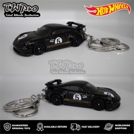 GANTUNGAN HOT WHEELS Porsche 911 GT3 KEYCHAIN - BLACK - KEYRING - KEYCHAIN - CUSTOM - TOTAL WHEELS