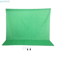 GREATMY Green Screen, Non-woven fabric 3x3m Chroma Key Backdrop Cloth, Foldable Green Content Creati