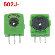 5pcs B502J- Rotary Potentiometer Three-Leg Servo Potentiometer Linear Potentiometer Rocker Resistanc