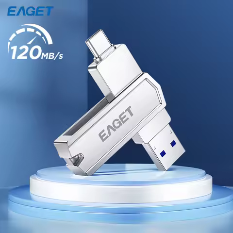 Eaget 2 in 1 USB Pen drive 512G 1TB USB Flash Drive 120Mb/s USB Type C Gen 2 PenDrive Key USB Stick 