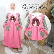 hk3 Gamis Anak Murah Viral Syari Carla CF Kids