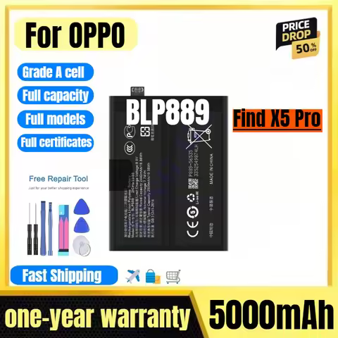 BLP889 for OPPO Find X5 Pro Mobile Phone Battery High Quality High Capacity Battery Replacement Bate