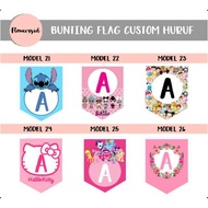CUSTOM BUNTING FLAG/HOPY BIRTHDAY/CUSTOM BUNTING FLAG NAME CUSTOM FLAG