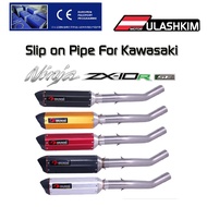 Slip on For KAWASAKI ZX10R ZX-10R with DB-KILLER Motorcycle Muffler 2008 to 2014 Exhaust Escape Full