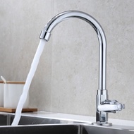 [ISHOWSG] Sink Cold Taps Faucet Kitchen Sink Faucet Single Lever Hole Tap Cold Water