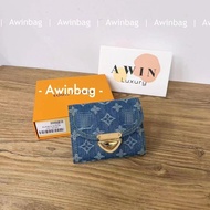 【Awinbag】VICTORINE Denim Coin Purse Women's gift Blue