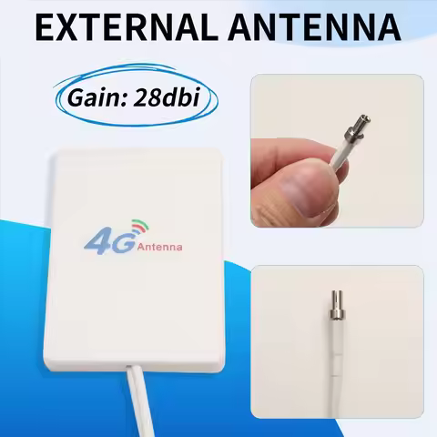 SWXF 4G LTE Antenna 3G 4G Panel Antenna with SMA TS9 CRC9 Connector 2M Cable for E8372 E3372 B315 Ro