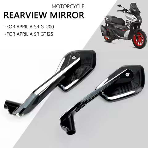 Aprilia SRGT200 Motorcycle Accessories NEW Rearview Mirror For SR GT 200 Side CNC Rear View Mirror F