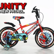 Terlaris Sepeda Anak Laki Unity Patrol 12 16 Inch (2 - 7 Tahun) /