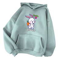 sweater hoodie anak perempuan motif kelinci cute rabbit untuk usia 5-14 tahun realpick