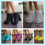WITTE 1/6 Dolls Boot Foot Length 2.2cm Colorful Plastic High Heels Shoes