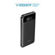 พาวเวอร์แบงค์ VEGER P13 Power Bank 10000mAh แบตสำรอง หน้าจอแสดงผล LED จ่ายไฟช่อง USB เท่านั้น รับประ