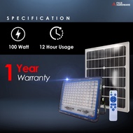 Hiroshima 100W Durable and long lasting Solar Spotlight