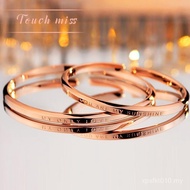 Sterling Silver Fashion Bracelet Design Bracelet Girlfriends Open Rose Gold Classy Pair S999 Couple 